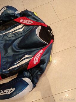 4SR RR Evo 3 Pearl Blue-Pánská moto kombinéza, dvoudílná - 13