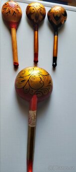 Dřevěné ručně malované lžíce SSSR - 13