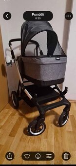 Kočárek Thule Sleek + korbička + autosedačka + další - 13