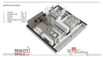 Podnájem, byty/2+kk, 53 m2, Nová Tesla 582, 53003 Pardubice, - 13