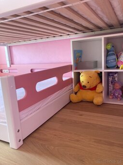 Dětská dvoupatrová domečková postel - 13