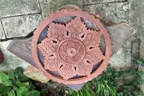 Dekorace z Indie, dřevo, 5ks - 13