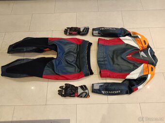 Honda Repsol-Pánská kožená moto kombinéza, originál Honda - 13