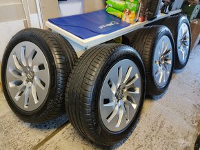 Alu kola Audi A6 A7 5x112 r18 Originál, pneu7mm 225/55/18 - 13