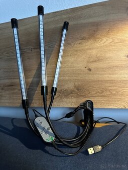 LED lampa na pěstování rostlin – 3 ramena, 27W (LEDmeGrow) - 13