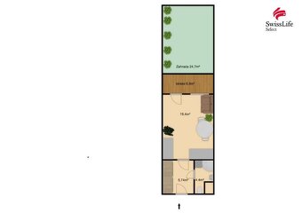 Prodej bytu 1+kk 30 m2 Do zahrádek I, Praha - 13