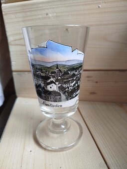 HRADČANY 100% STAV MALOVANÁ UPOMÍNKOVÁ SKLENICE - 13