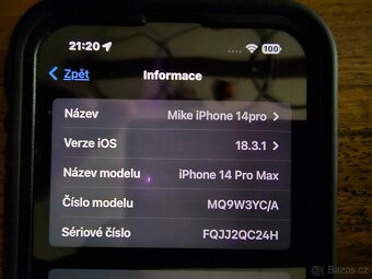 iPhone 14pro Max gold 256GB; bat.91%;nadst.příslušenství - 13