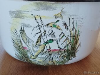 SMALTOVANÝ VINTAGE HRNEC JAPY FRERES FRANCIE - 13