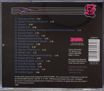 CD Frank Zappa: Různá alba - 13