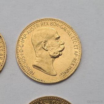 4 x zlatá R-U 10 Koruna - 13