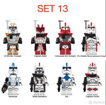 Rôzne figúrky Star Wars 4 (8ks) typ lego - nové - 13