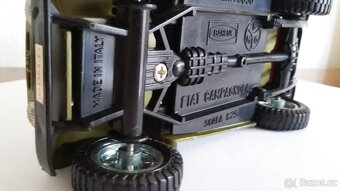 Starý kovový model Barlux Fiat Campagnola měřítko 1:25 - 13