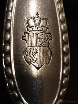 Lžíce Gebrüder Friedländer s erbem Ag 800, 73Gr. - 13