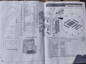 Krbová kamna Tanaga III (15kW) s výměníkem  + radiátor - 13