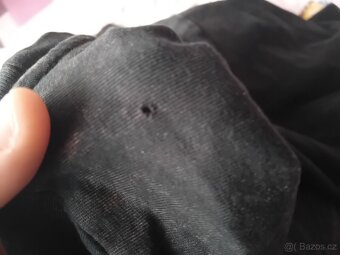 Černé batikované tričko s potiskem lebky, CROPP - 13