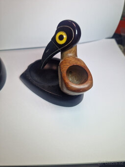 Art Deco YZ Cherry Amber Faturan Nutbirds, Match Striker - H - 13