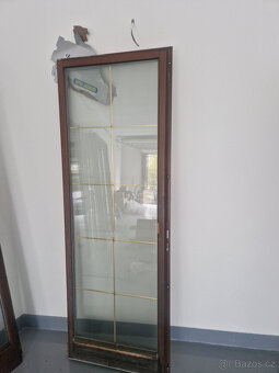 Dřevěné francouzské okno použité - 13