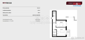 Prodej ubytovací jednotky 2+kk, 59 m², Brno, ul. Nové sady - 13