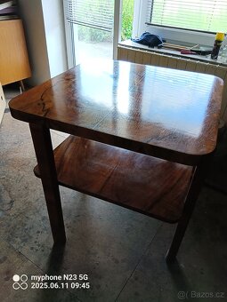 Starožitny nábytek stoly, sofa sedačka+kreslo - 13