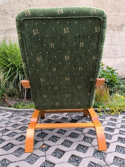 Moderní čalouněná pohupovací křesla - 2 kusy - 13