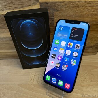 iPhone 12 Pro Max 128GB, 100% baterie, modrý (rok záruka) - 13