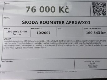Škoda Roomster AFBXWX01 - 13