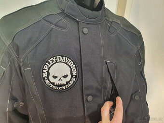 Mohawk MVS-1 Kůže Textil bunda na moto Harley XL - 13