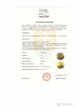 Kompletní sada Švehla 2021 - 2x zlato + 1x stříbro - 13