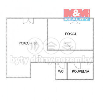 Pronájem bytu 2+kk, 100 m², Chomutov, ul. Klostermannova - 13