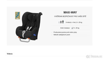 Protisměrná autosedačka Britax Romer Max Way - 13