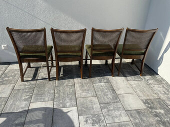Jídelní souprava stůl a 4 židle Lübke - výplet Thonet - 13