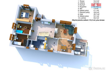 Prodej rodinného domu, 115 m², Církvice, pozemek 845 m² - 13