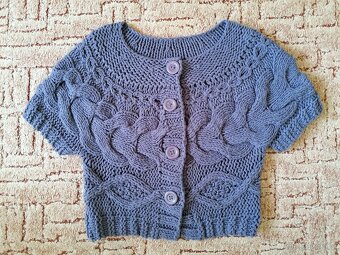 3x dámský svetřík - černý, šedý a fialový - 13