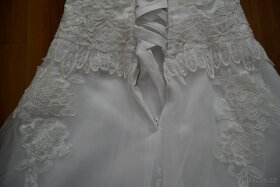 Bílé svatební šaty vel. 36/38 + spodnice zdarma - 13