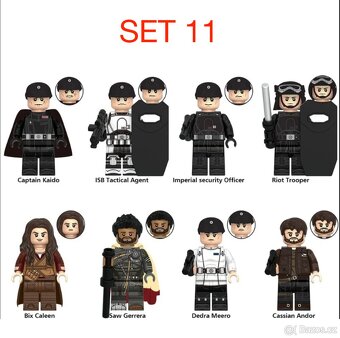 Rôzne figúrky Star Wars 5 (8ks) typ lego - nové - 13