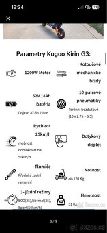 Elektrická koloběžka Kukirin G3 - 13