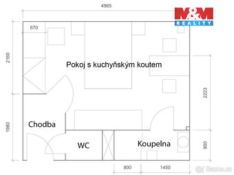 Prodej bytu 1+kk, 21 m², Brno, ul. Leitnerova - 13