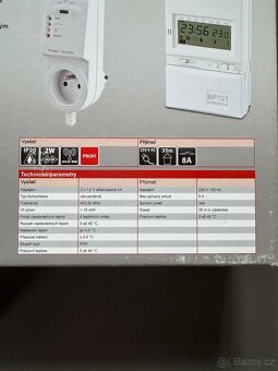 Bezdrátový programovatelný termostat BPT21 - 13