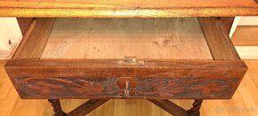 Starožitný vyřezávaný stůl 18. STOLETÍ CCA 1740 GEORGE II - 13