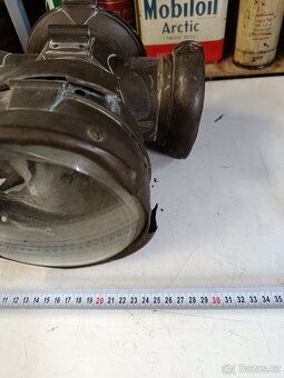 Velká karbidové lampa Bleriot 1900, nález necisteno - 13