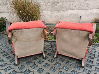 Starožitná Art Deco křesla "C" - Jindřich Halabala - 13