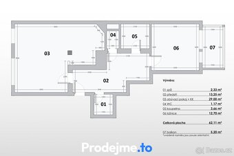 Prodej bytu 2+kk, 67 m2 - Znojmo, Jarošova, ev.č. 100112 - 13