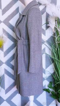 SENZAČNÍ VLNĚNÝ TRENČKOT KABÁTEK-RESERVED-vel. 34 - 13