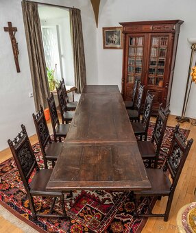 Starožitný velký anglický stůl z počátku 18. století - 13