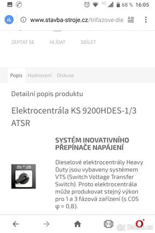 Nová Diesel Elektrocentrála AVR, startér + ATS startuje sama - 13