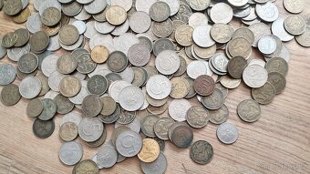 2kg československé mince, 445ks  konvolut minci - 13