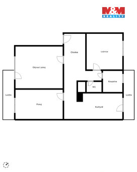 Prodej bytu 3+1, 80 m², Milotice, ul. Rafanda - 13