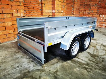 Sklopný přívěsný vozík 2x 750 kg - 236x129x40 cm - 13