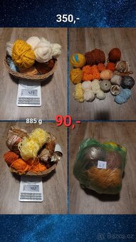 Příze na pletení/háčkování/vyšívání (bavlna, vlna, akryl) - 13